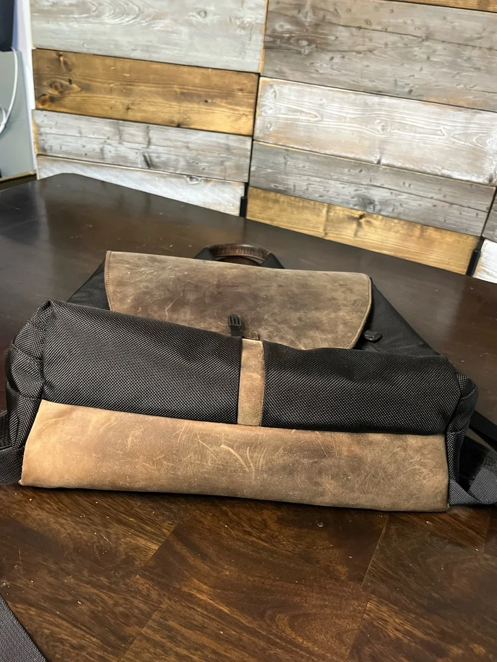 Waterfield (sfbags . com) Staad Laptop Bag, Leather, Ballistic Nylon